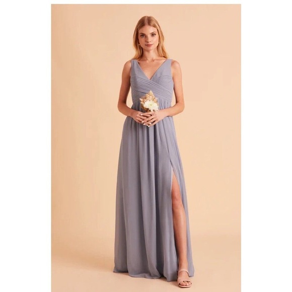 Birdy Grey women's Dress Dusty Blue Size Xlarge Long Party Dress Bridesmaids‎ - Picture 1 of 12